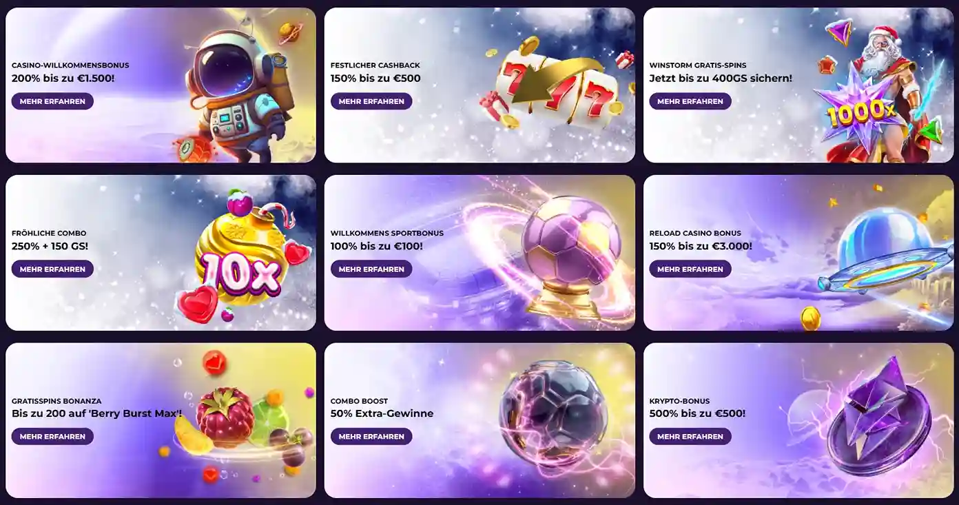 Bonuses und Promotions bei Astrozino